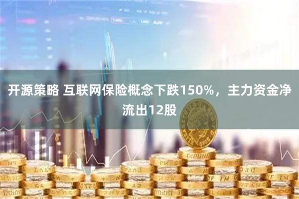 开源策略 互联网保险概念下跌150%，主力资金净流出12股