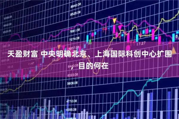 天盈财富 中央明确北京、上海国际科创中心扩围，目的何在
